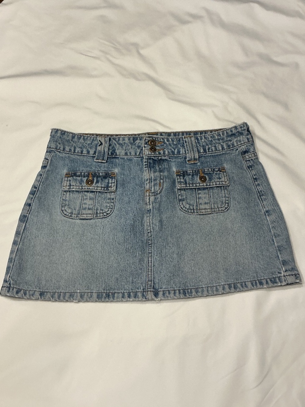 VINTAGE L.E.I. MINI SKIRT DENIM (size:9)
